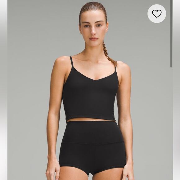 NEW Lululemon Align Crop Cami Tank black size 10 - Picture 1 of 5